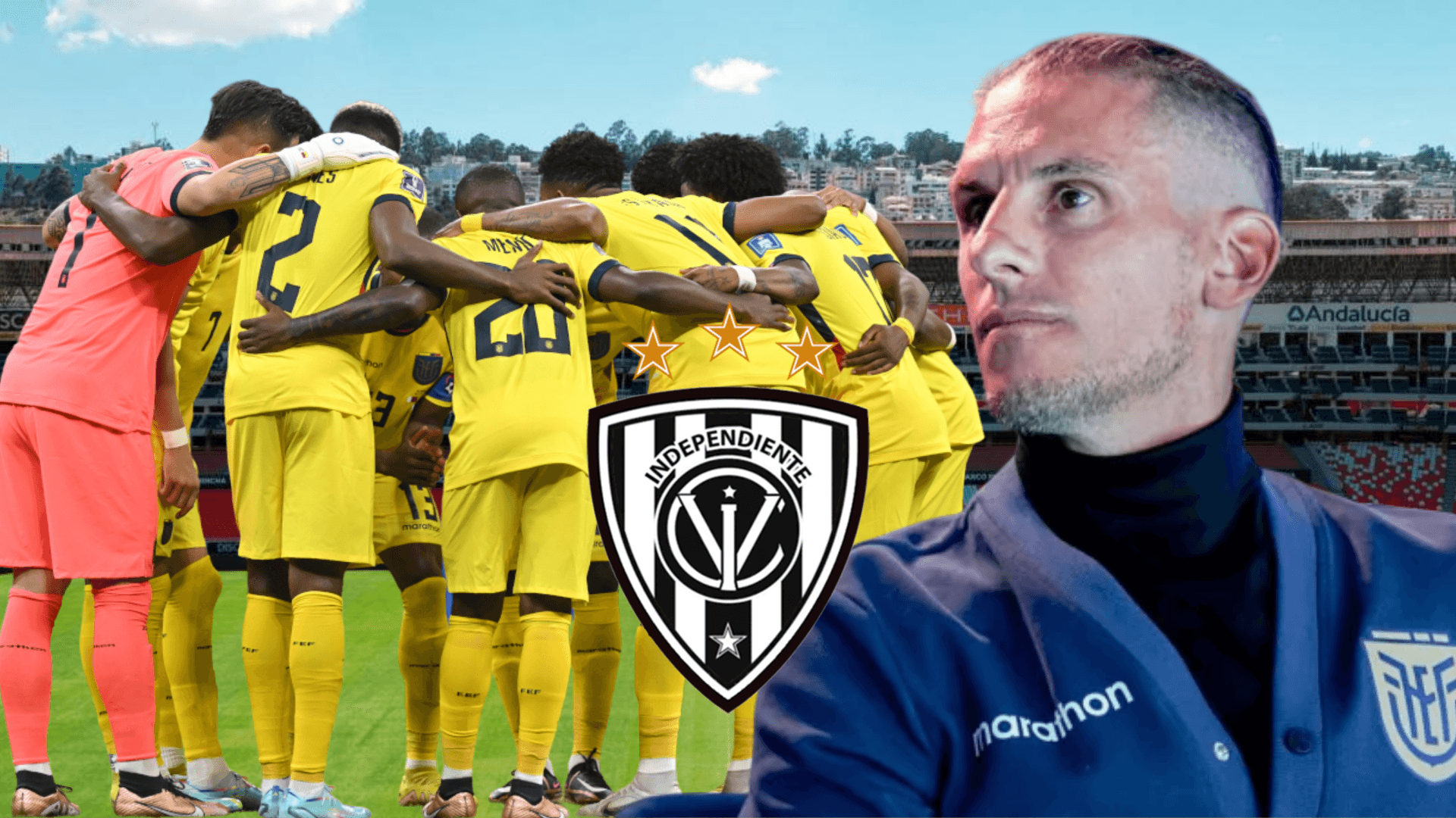 Selección Ecuatoriana y Sebastián Beccacece (Foto tomada de: Liga de Quito/API/ESPN)