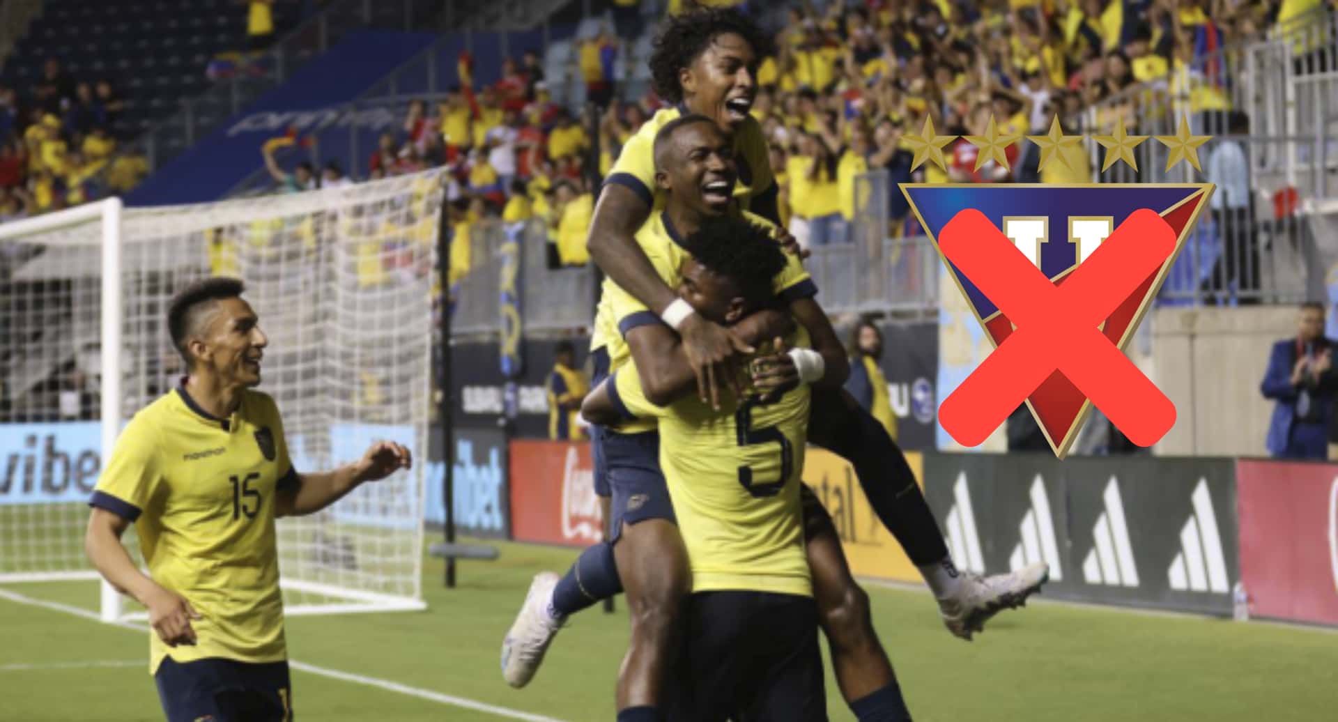 Seleccionado ecuatoriano no se acordó de Liga Deportiva Universitaria de Quito. FOTO: