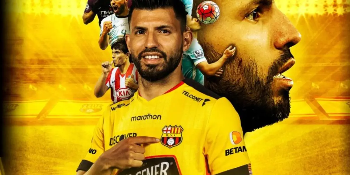 Sergio Agüero y lo que hará para reponer que no jugará con Barcelona SC la Noche Amarilla