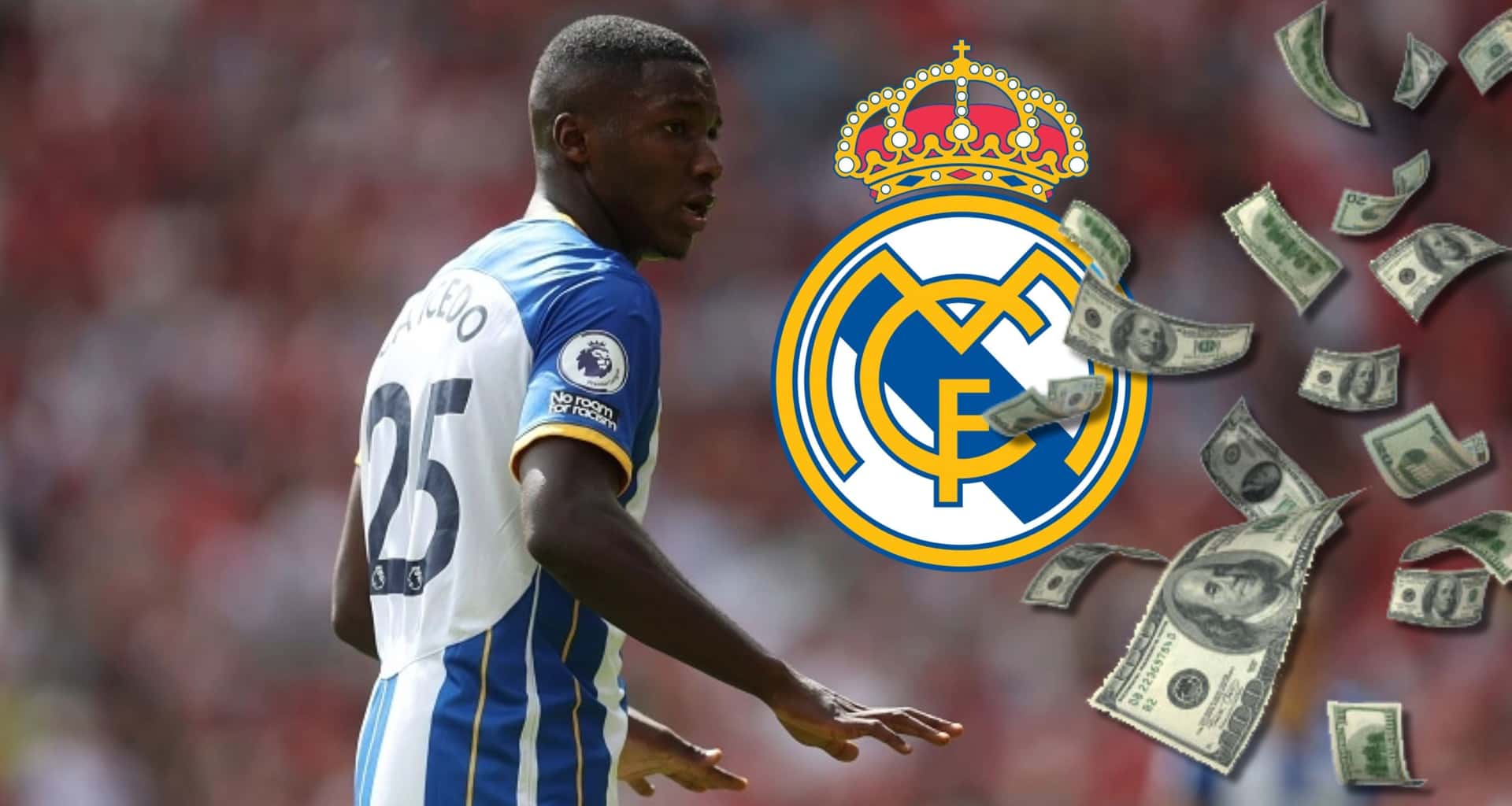 Sonó Moisés Caicedo en la tienda de Real Madrid, aunque no será tarea fácil que le fichen. La idea es que reemplace a Luka Modric