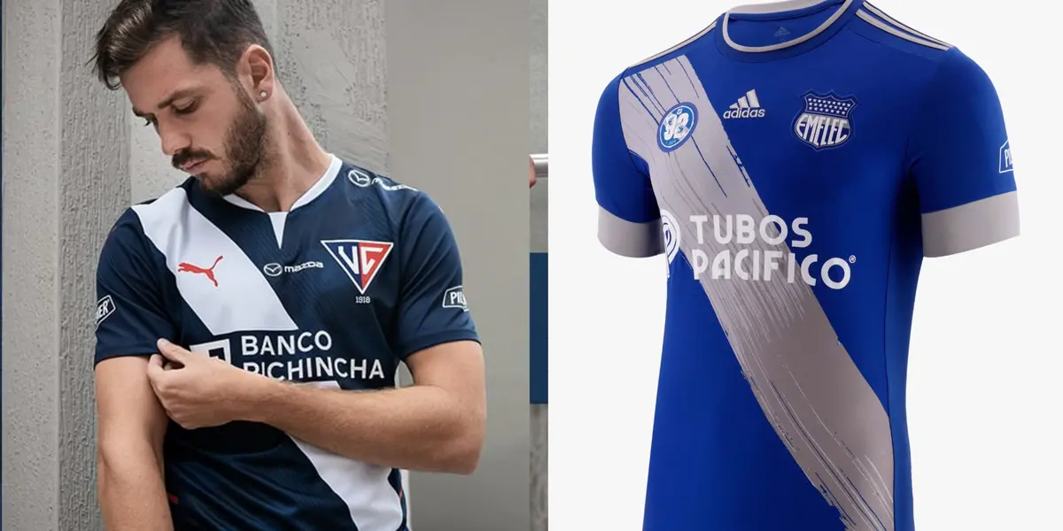Surgió la polémica por la tercera camiseta de Liga de Quito y su parecido a la de Emelec