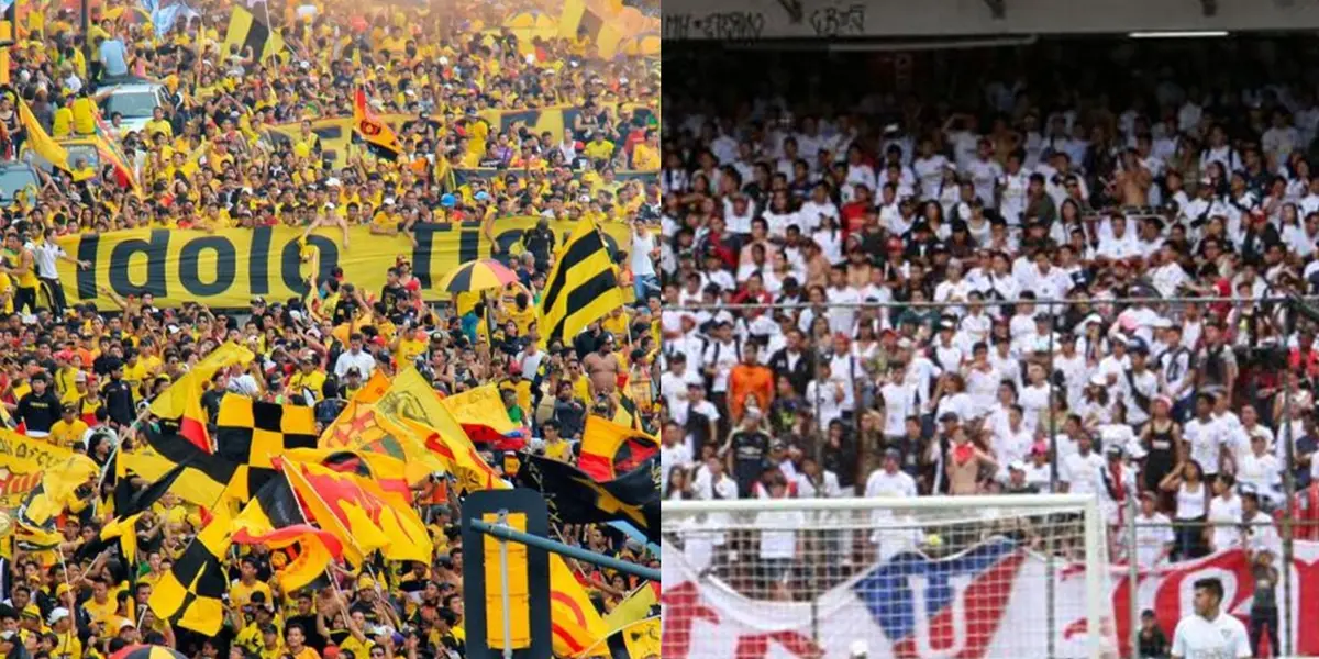 Un ex jugador reveló que es lo que tiene de especial la hinchada de Liga de Quito y la de Barcelona SC