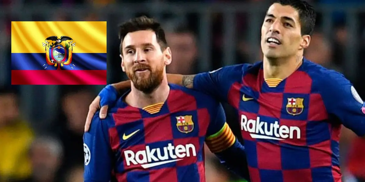 Un jugador ecuatoriano puede ser quien comparta equipo con astros del fútbol mundial, como el caso de Lionel Messi y Luis Suárez