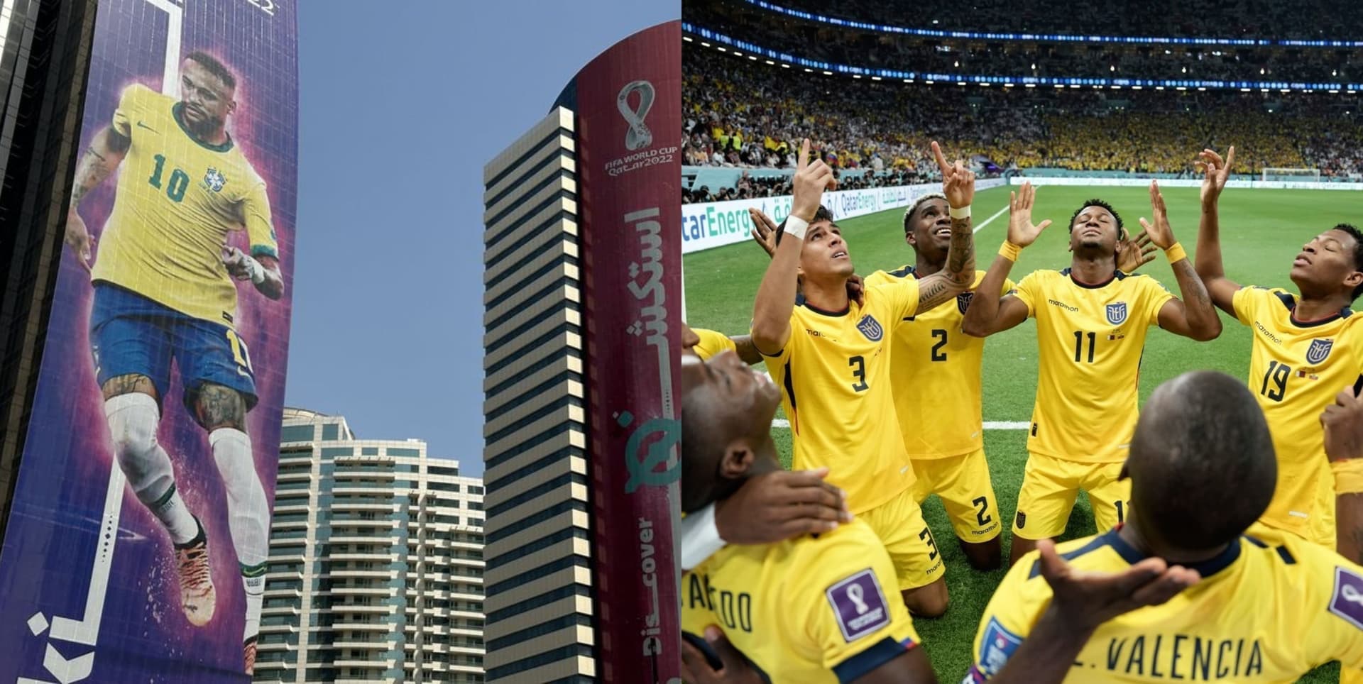Uno de los jugadores de la Selección Ecuatoriana será portada en uno de los edificios de Qatar