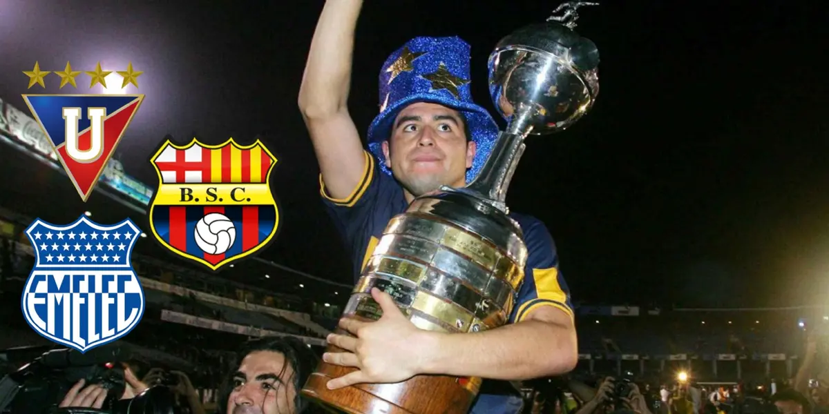 Uno de los jugadores más talentosos del campeonato ecuatoriano aprendió del ídolo de Boca