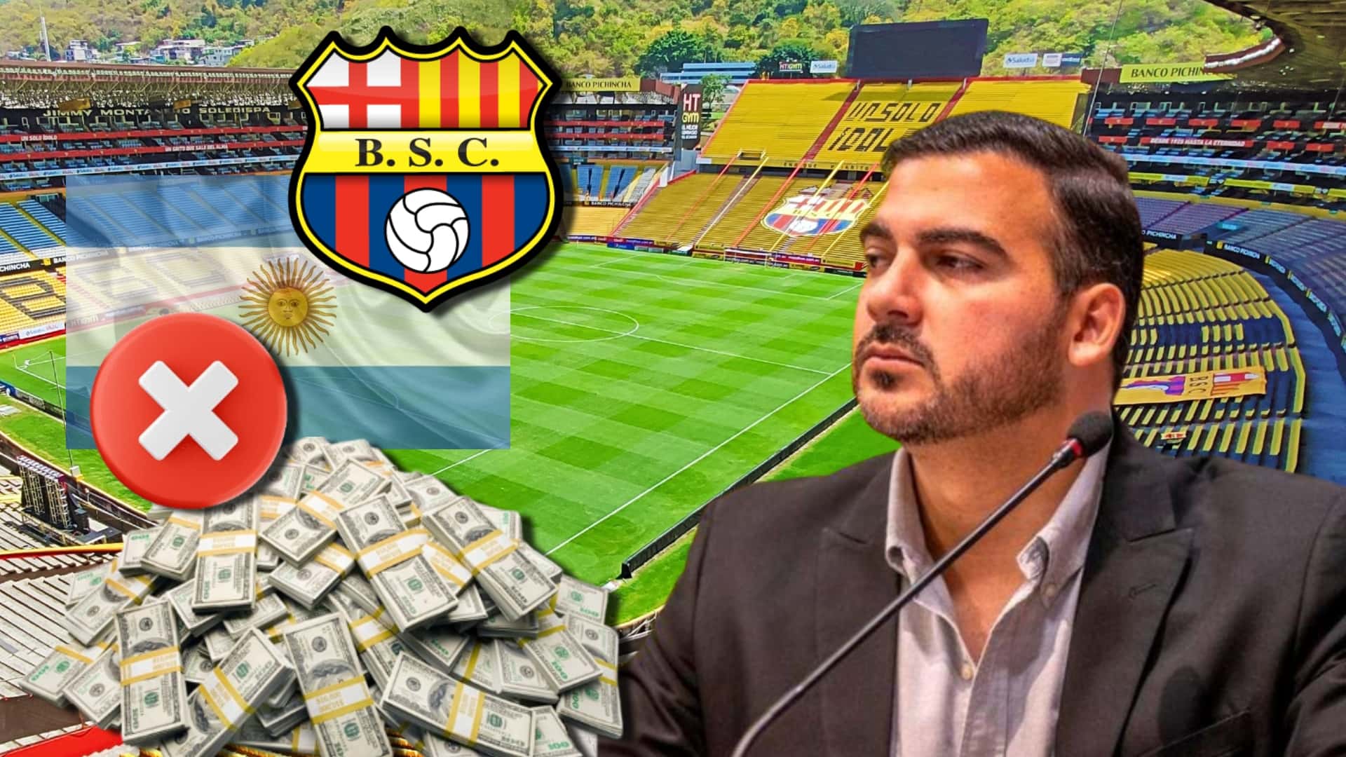 Vale 1,5 millones sonaba para Barcelona SC y ahora lo descartarían como fichaje