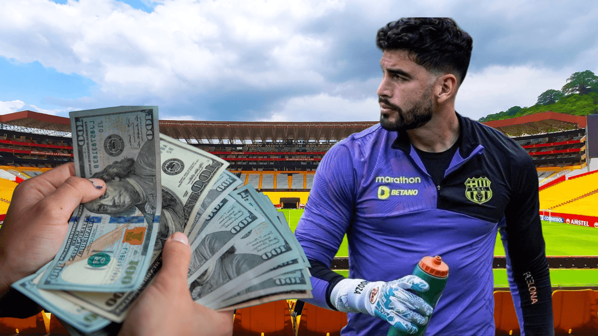 Víctor Mendoza (Foto tomada de: Barcelona SC/Víctor Mendoza/La Razón)