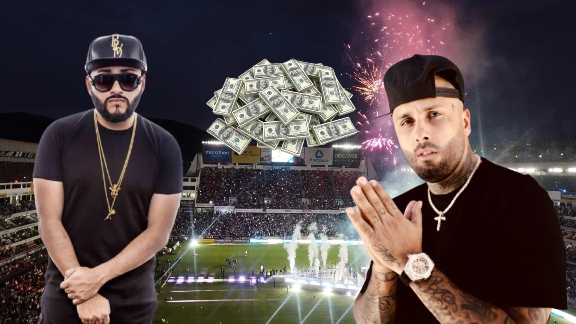 Waldokinc y Nicky Jam / Foto de: El Futbolero Ecuador
