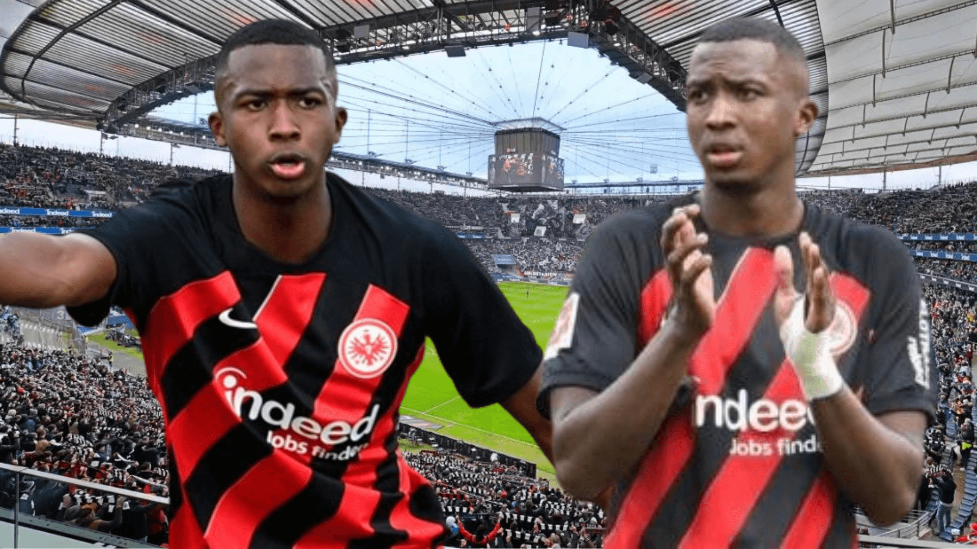 Willian Pacho en el Nort-West Stand (Foto tomada de: Eintracht Frankfurt)