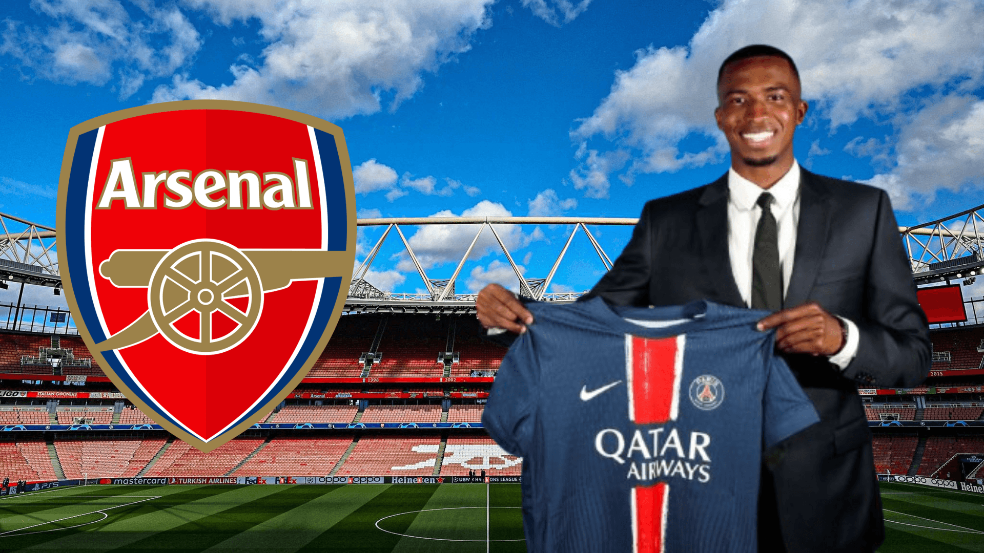 Willian Pacho (Foto tomada de: Arsenal/PSG/Wikipedia)