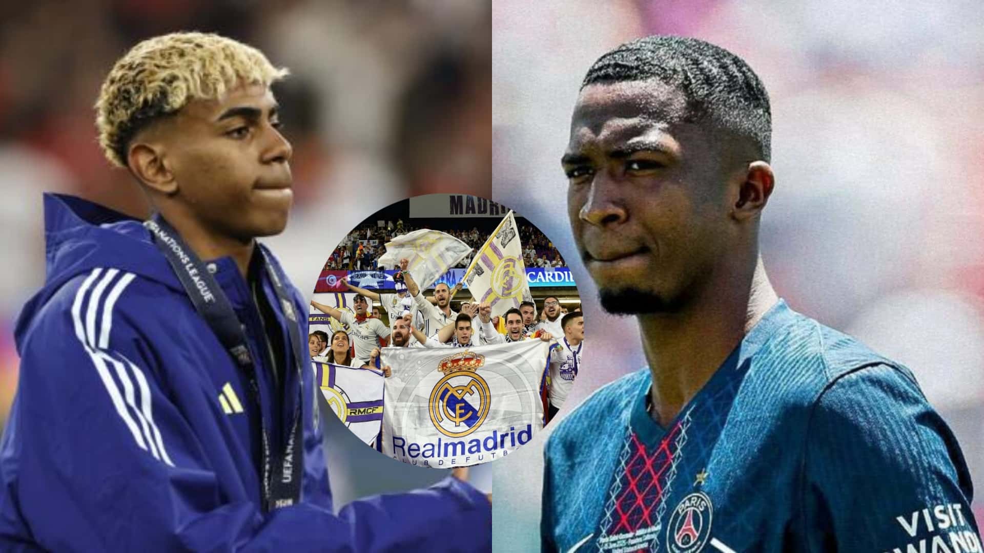 Willian Pacho-Lamine Yamal-Real Madrid / Foto: Infobae