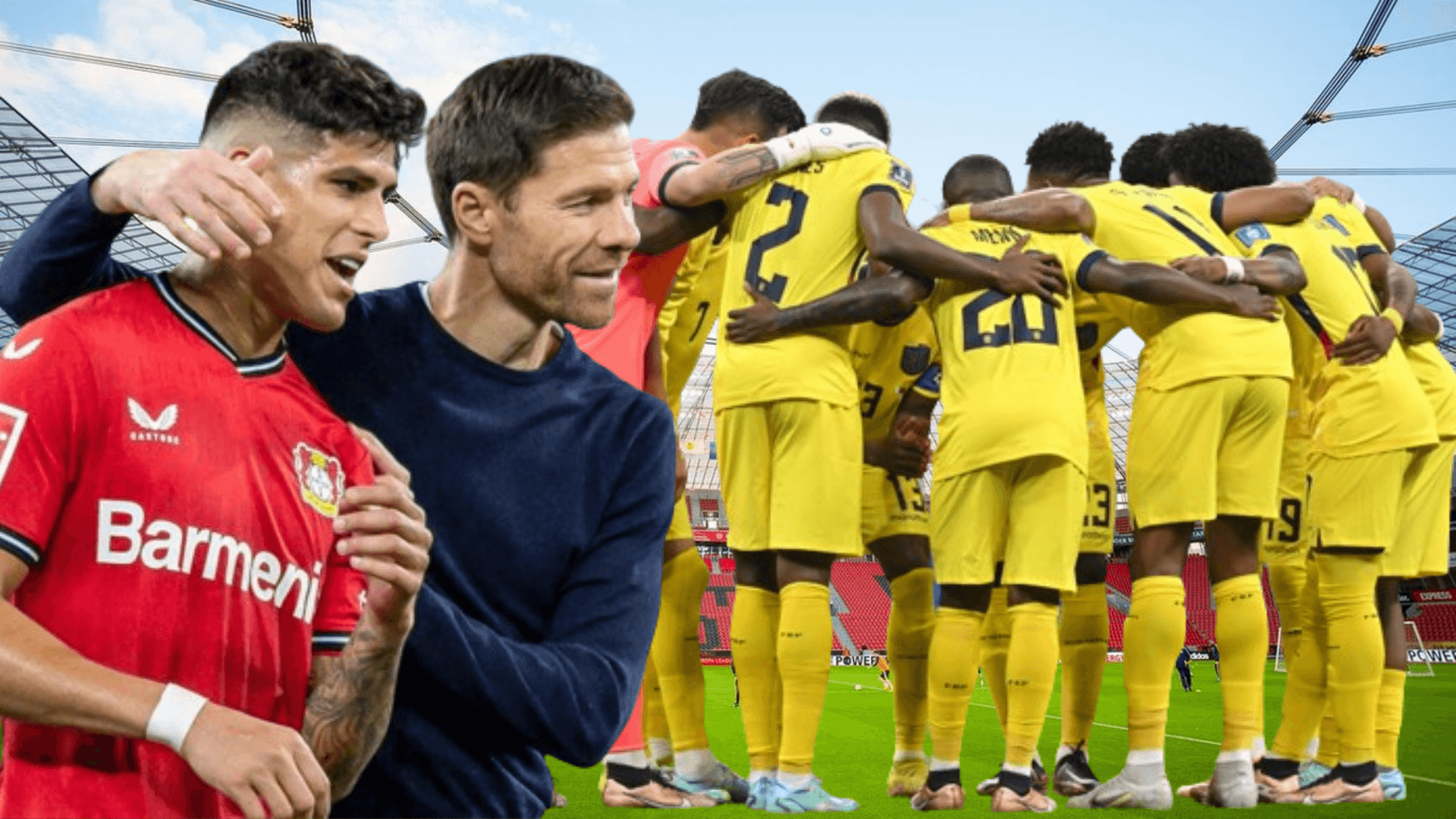 Xabi Alonso con Piero Hincapié y la selección ecuatoriana (Foto tomada de: Wikipedia/Primicias)