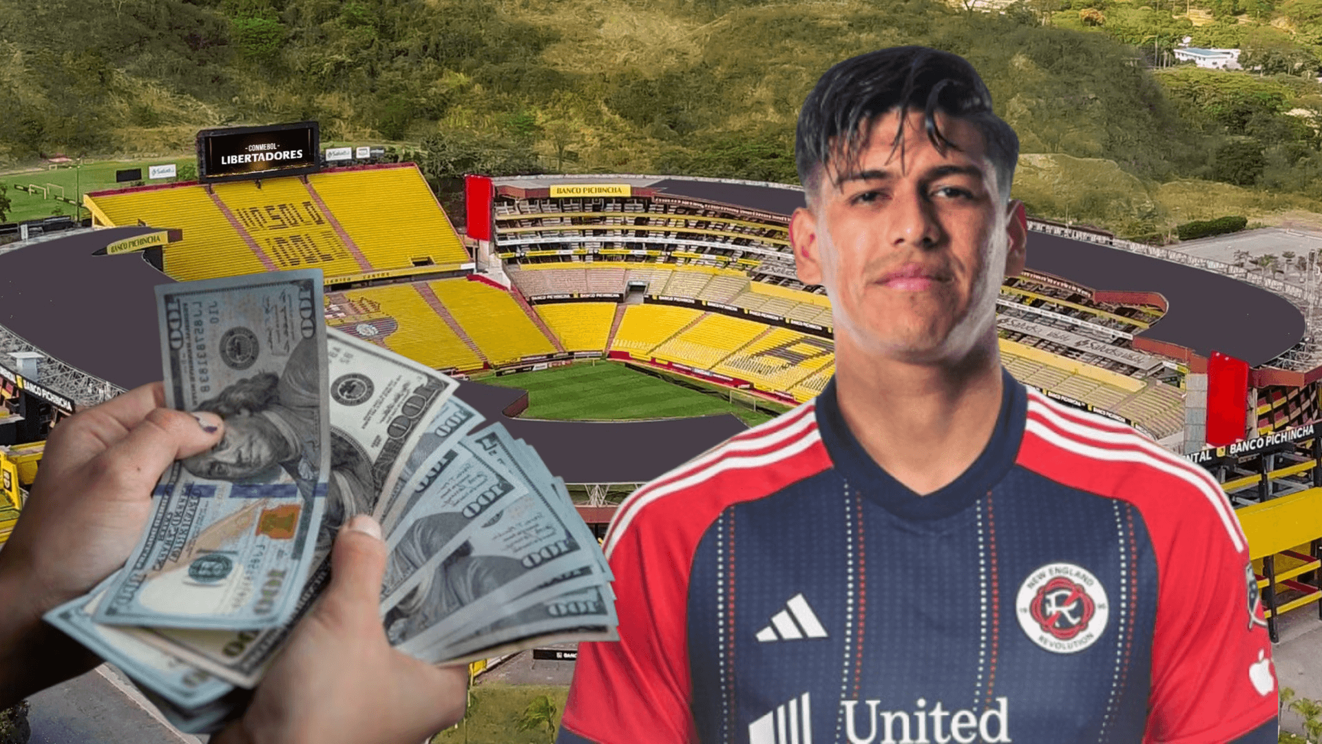 Xavier Arreaga (Foto tomada de: Barcelona SC/New England Revolution/El Universo)