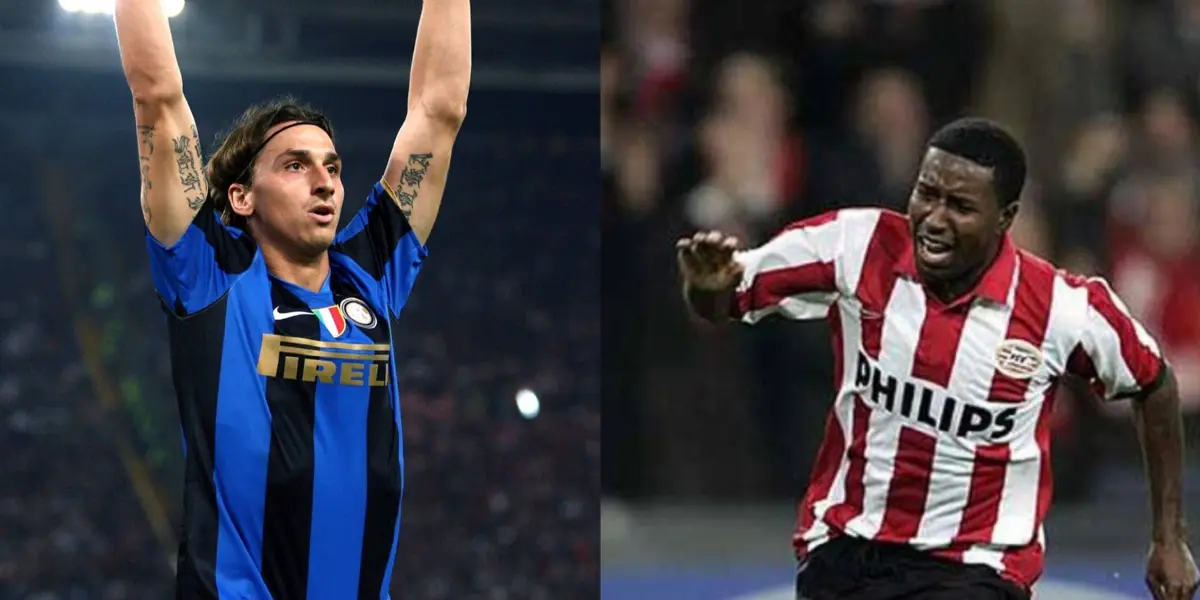 Zlatan y su Inter de Milan se enfrentaron al poderoso PSV de Edison Méndez