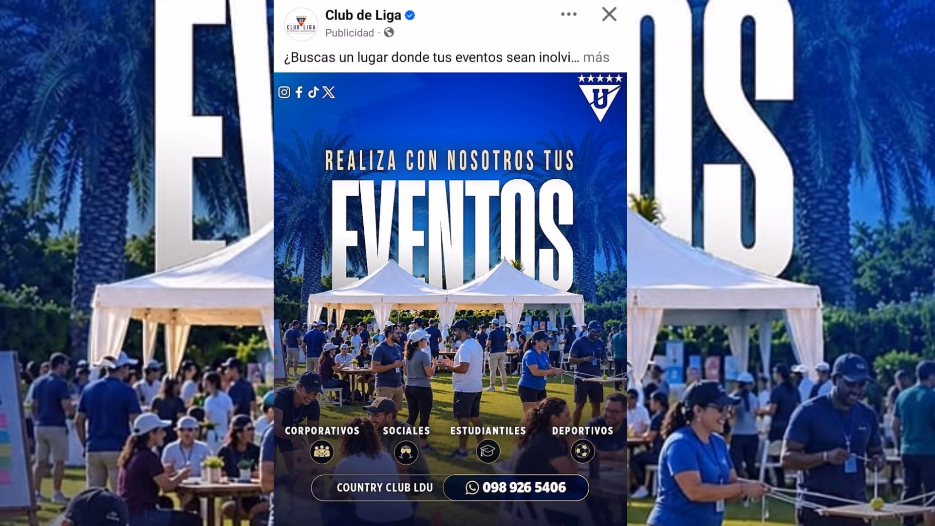 El Club de LDU alquila sus instalaciones