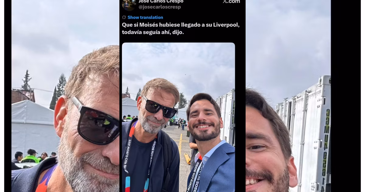 Klopp tomándose una foto