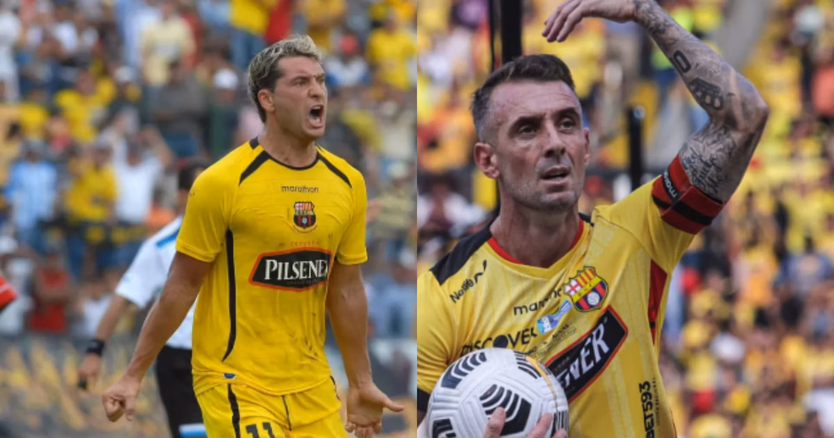 Rolando Zárate y Damián Díaz, les debía millones Barcelona SC