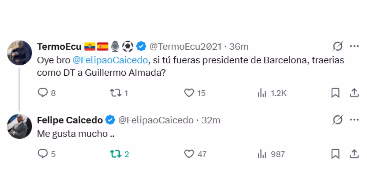 Felipe Caicedo traería a Guillermo Almada