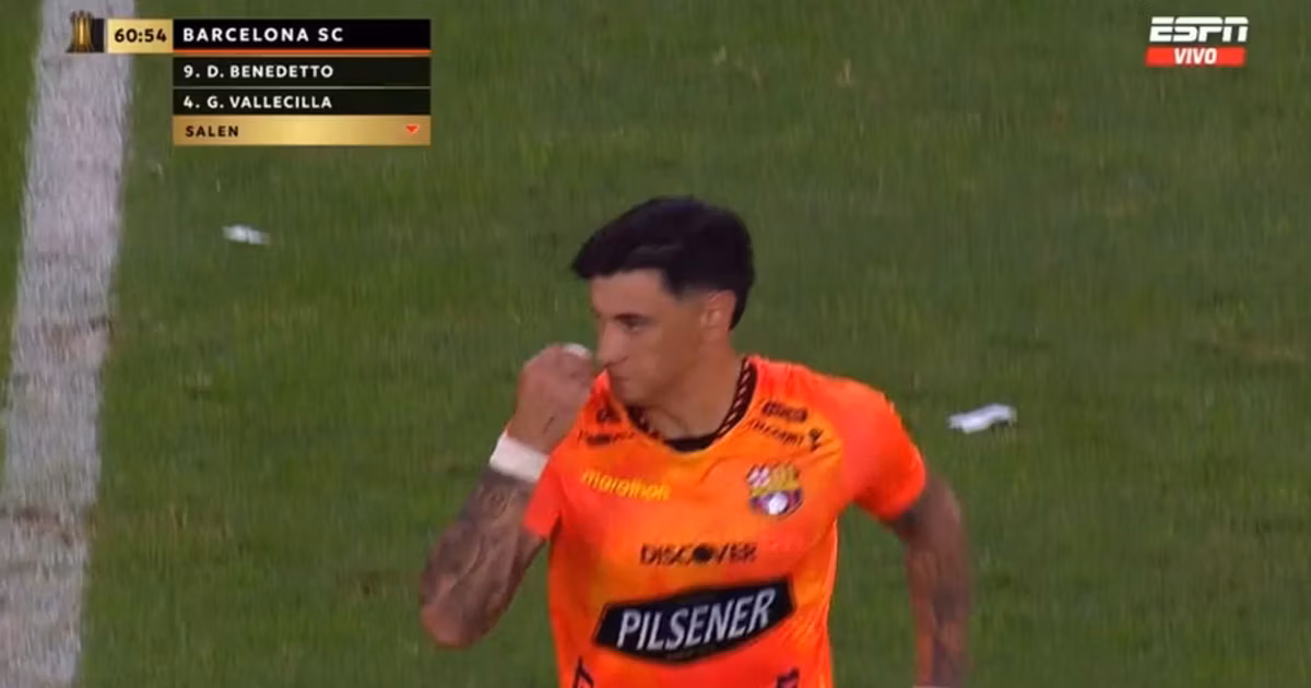 La imagen del Toto Núñez cuando ingresó ante Boca Juniors