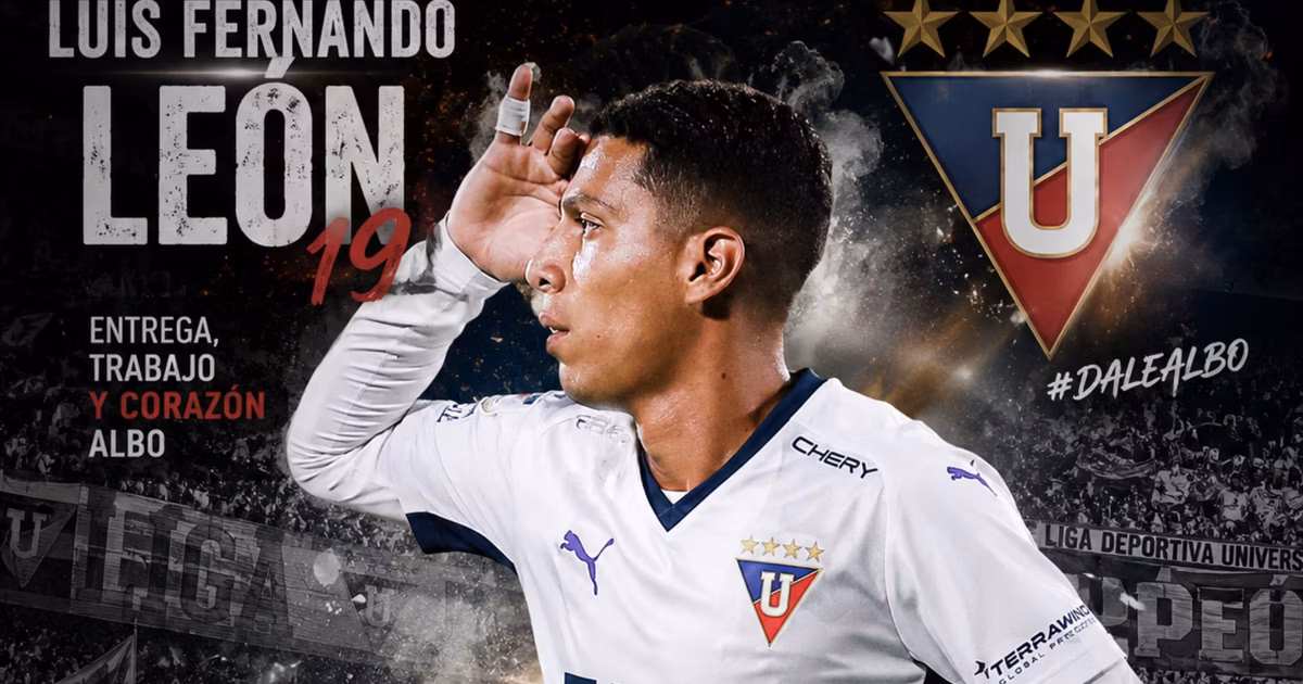 Luis Fernando León con Liga de Quito