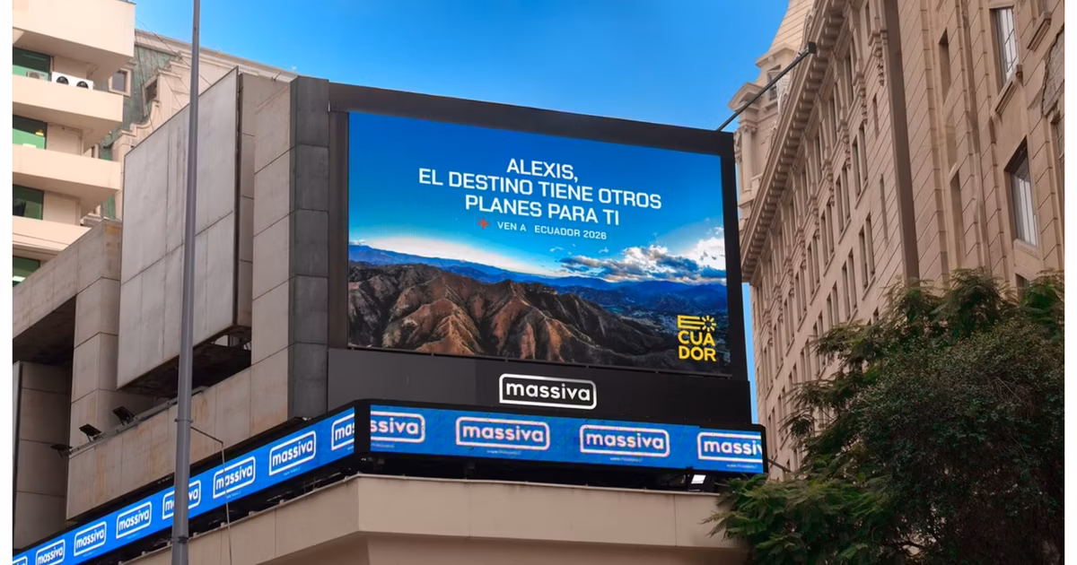 Un valla publicitaria de Ecuador 