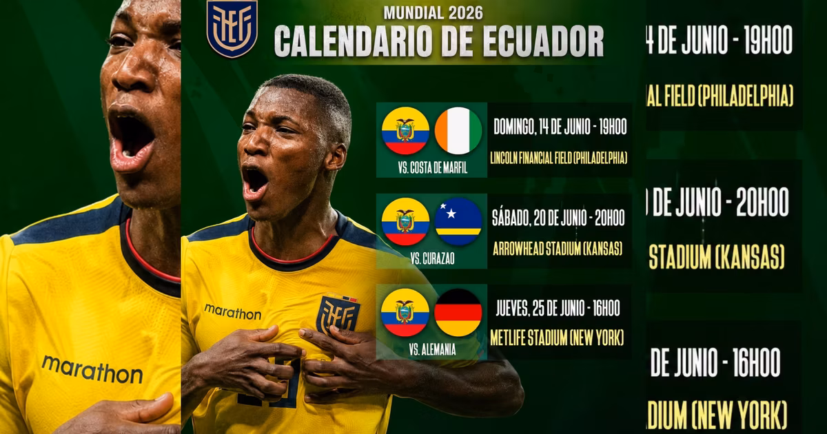 El calendario de la TRI en el mundial