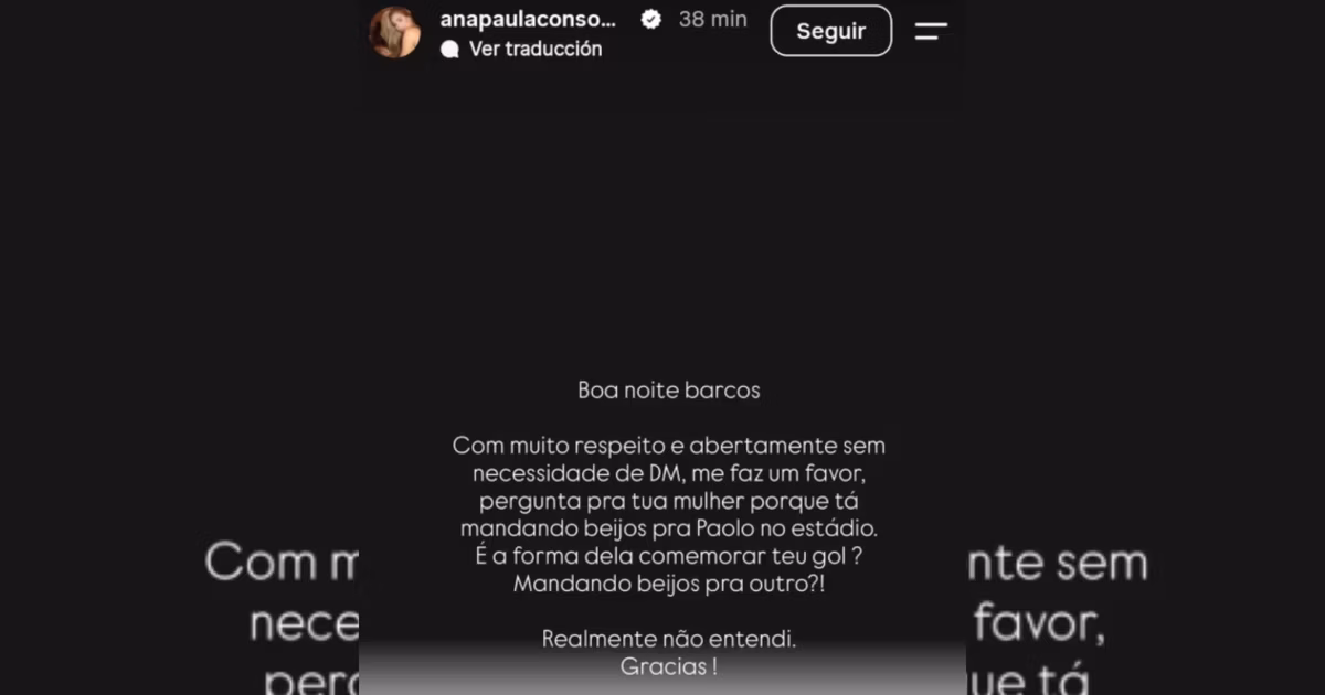 Ana Paula en sus historias 