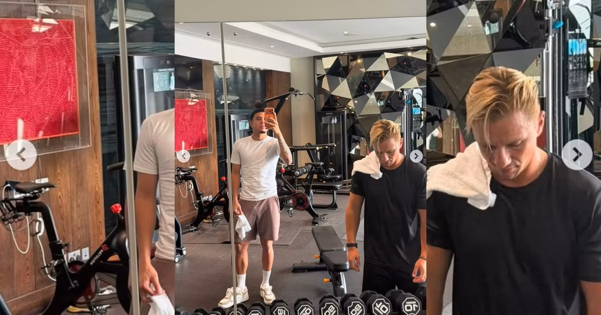 Kendry Páez en el gimnasio