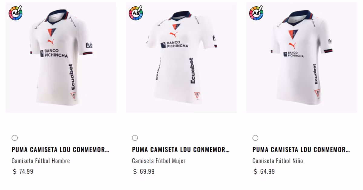La camiseta de LDU por sus 108 años