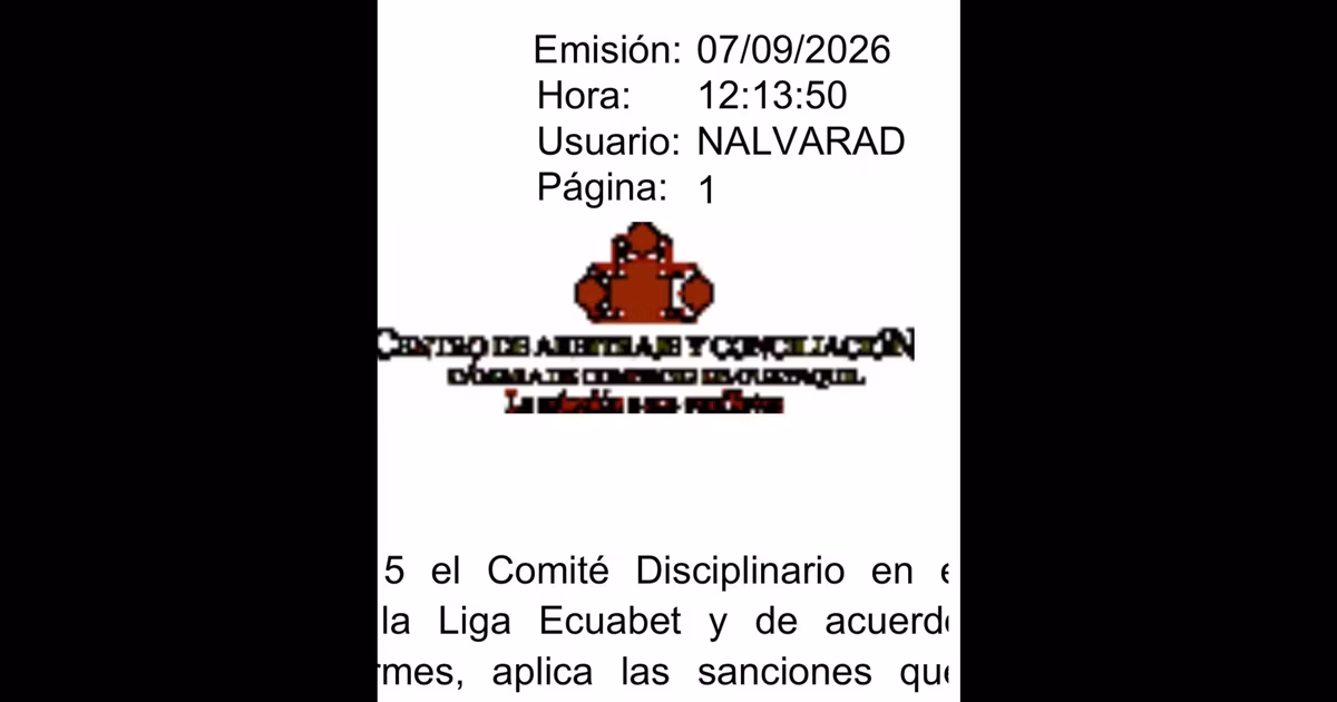 Sanción a Contreras