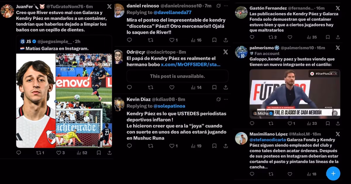 Comentarios contra Kendry Páez por su post