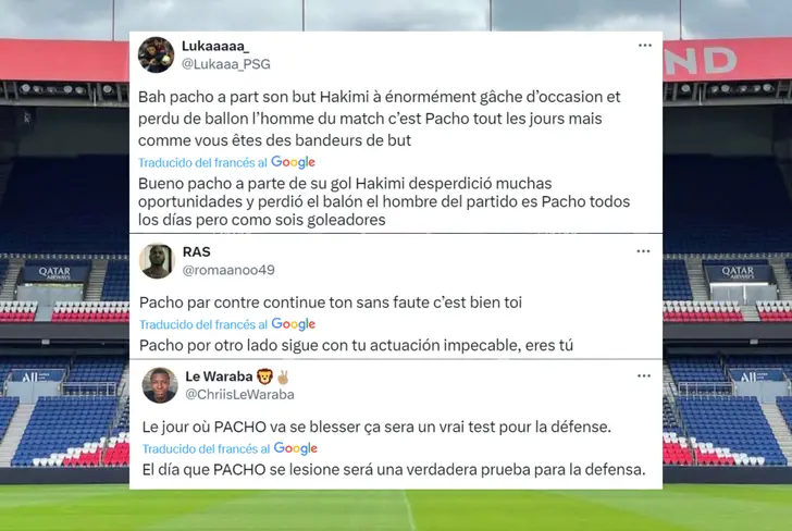Comentarios de los hinchas del PSG sobre Willian Pacho vs. PSV (Foto tomada de: X)
