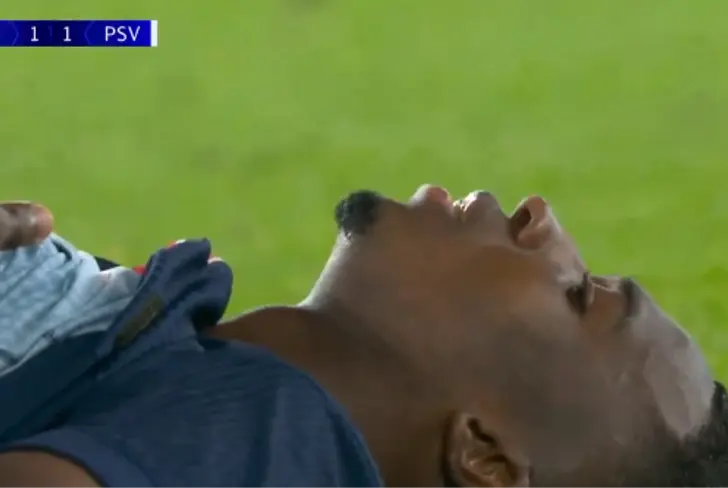 Lamento de Willian Pacho / Tomado de ESPN