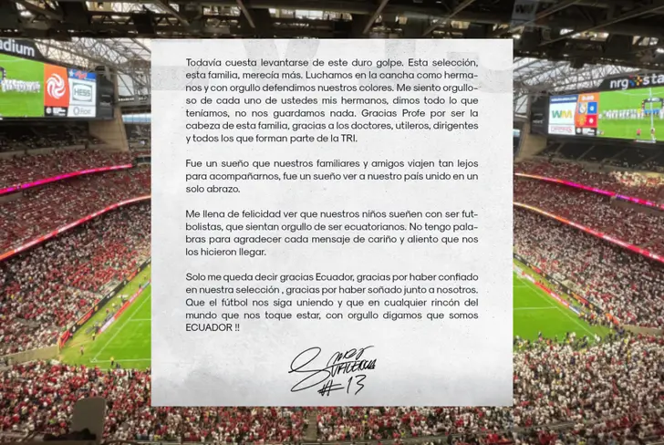 Comunicado de Enner Valencia