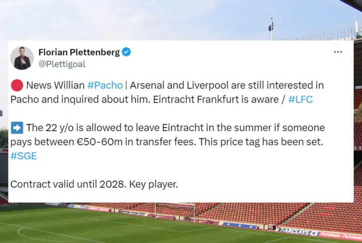 Equipos de la Premier League interesadas en William Pacho
