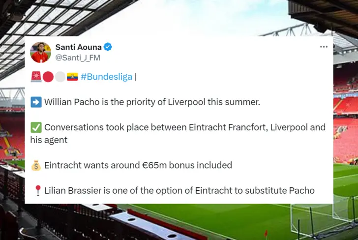 Willian Pacho prioridad en el Liverpool