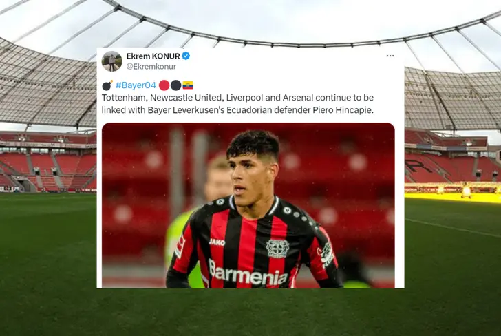 Equipos interesados en Piero Hincapié según Ekrem Konur