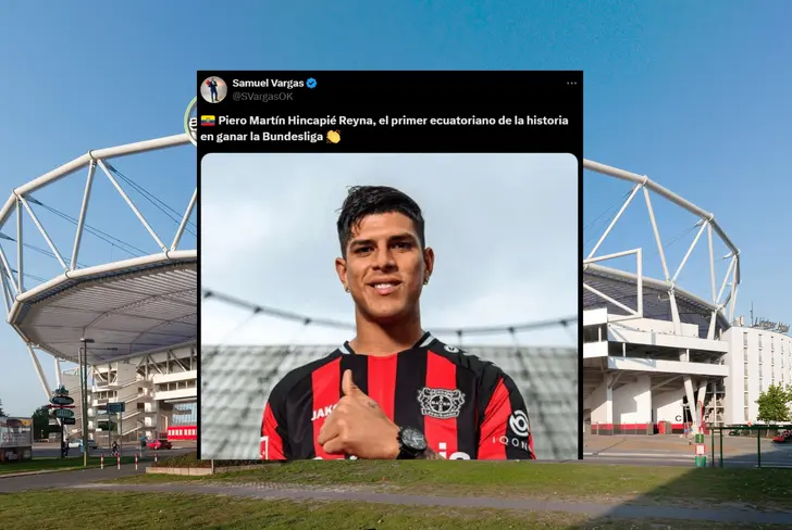 Mensaje de Samuel Vargas tras el campeonato de Piero Hincapié
