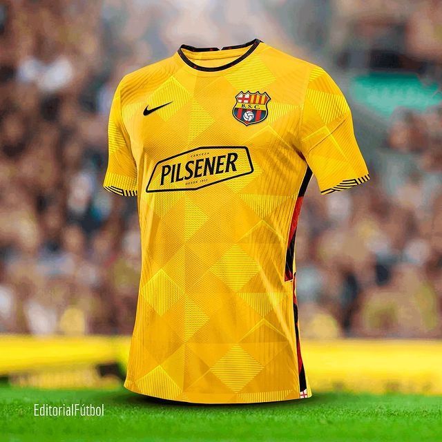 Marathon podria asociarse con Nike y asi seria la camiseta de Barcelona SC