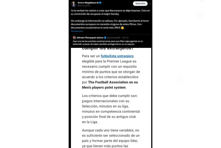 Tuit de Arturo Magallanes