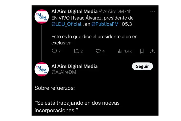 Captura de X