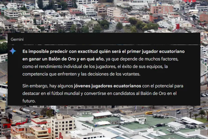 Gemini sobre el primer Balón de Oro para Ecuador