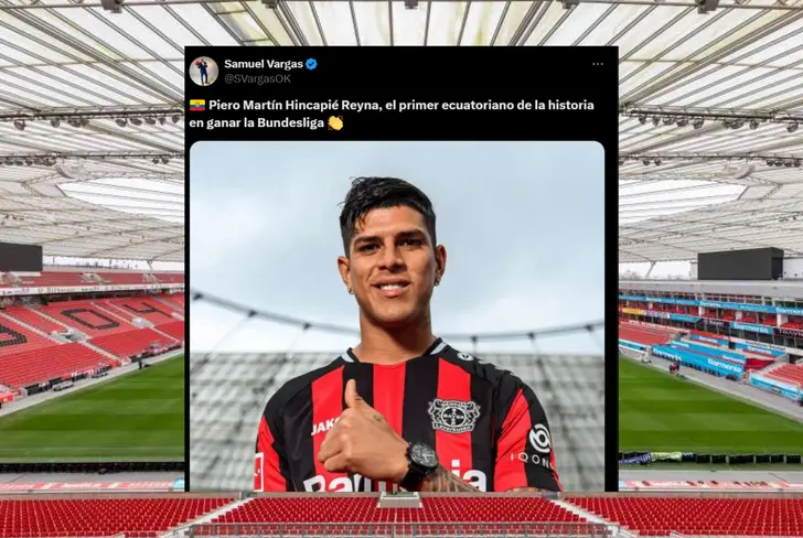 El mensaje de Samuel Vargas tras el campeonato de Piero Hincapié