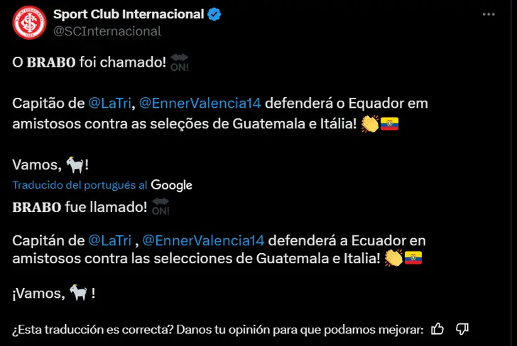 Vía X