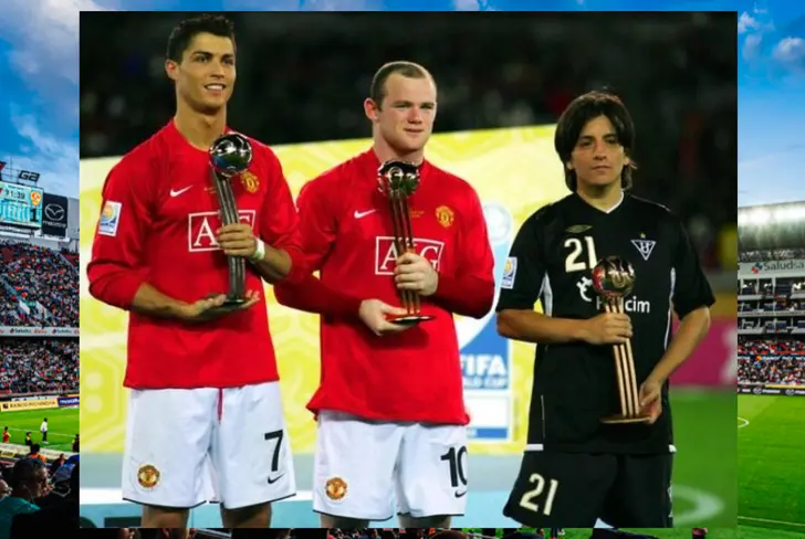 Damián Manso en el podio del Mundial de Clubes 2008