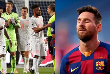 Al argentino se le acercaron a pedir la camiseta luego que la máquina alemana aplanara al FC Barcelona