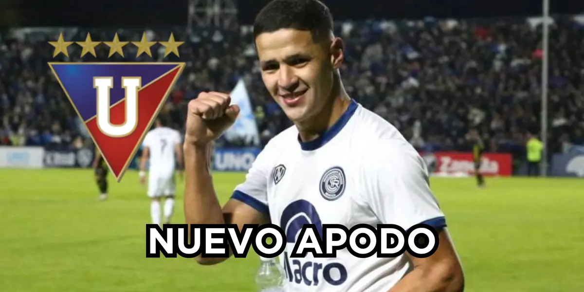 Alex Arce con la camiseta de Independiente Rivadavia. 