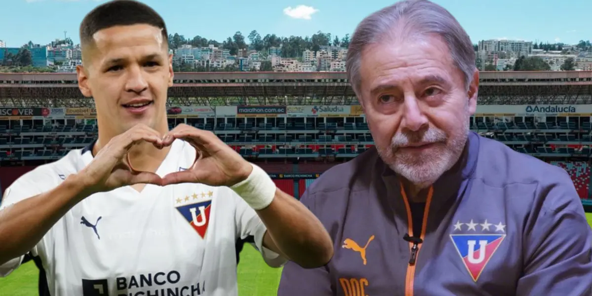 Alex Arce e Isaac Álvarez (Foto tomada de: Liga de Quito/API)