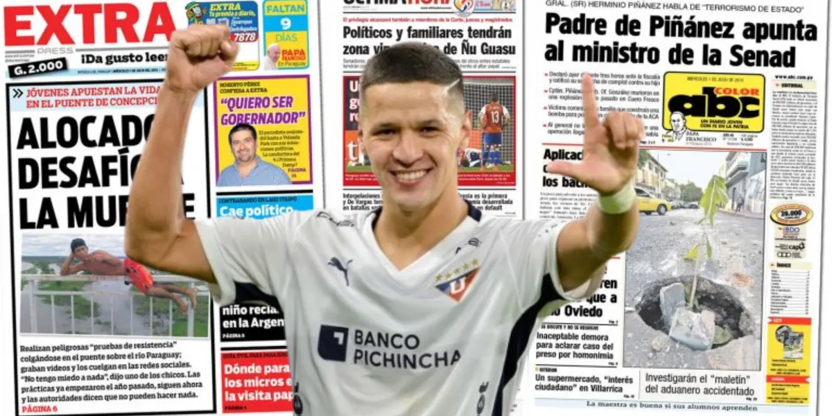Las duras críticas  de la prensa paraguaya a Liga de Quito por el mal momento de Alex Arce