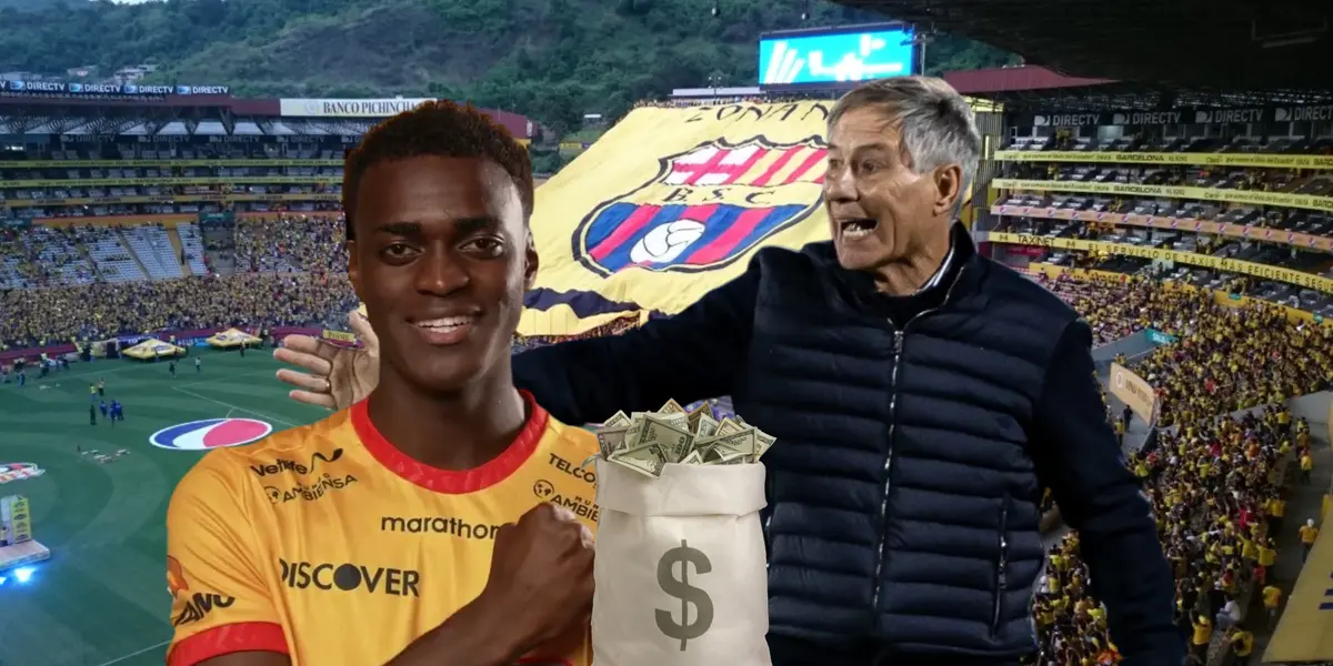 Alex Rangel, Ariel Holan. Foto tomada de: Barcelona SC